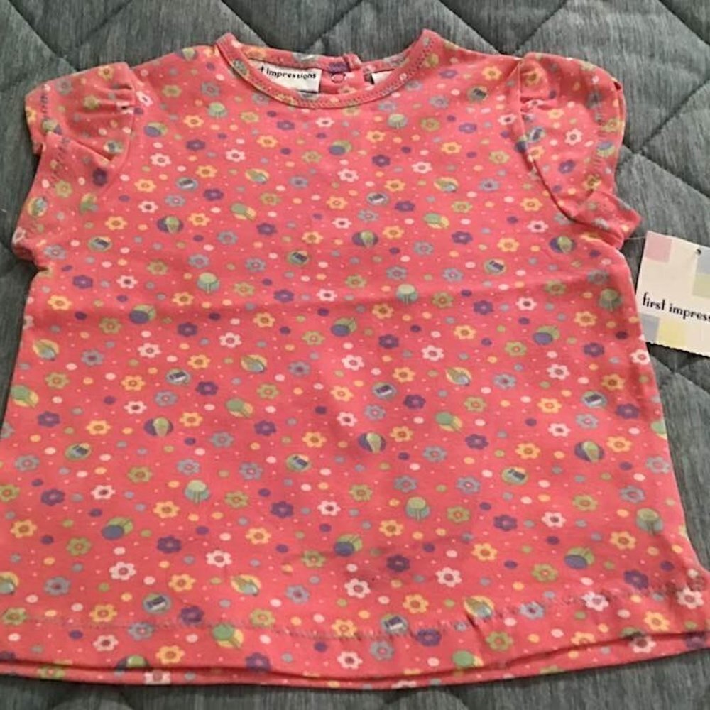 First Impressions cute top blouse. Size 24 Months - Brand New with tags.